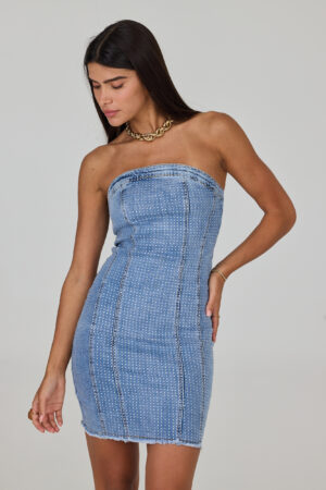 סטרפלס מיני ג'ינס