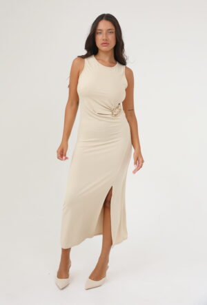 שמלת מקסי חלקה