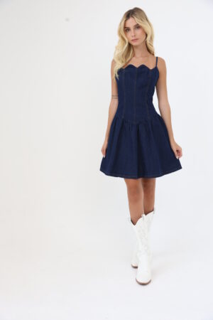 שמלת מיני ג'ינס