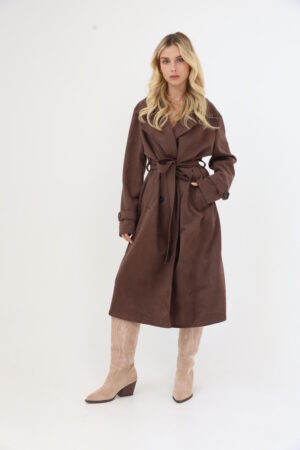 מעיל ארוך בגזרת טרנץ’